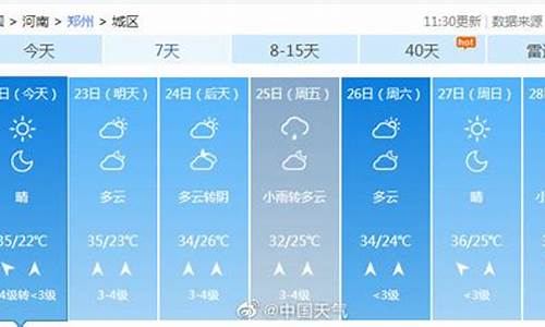 郑州天气预报!_郑州天气预报查询一周7天