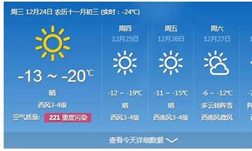 这周哈尔滨天气预报15天_最近哈尔滨天气