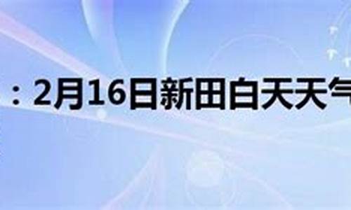 新田天气预报15天_新田天气预报15天查询最新消息及时间