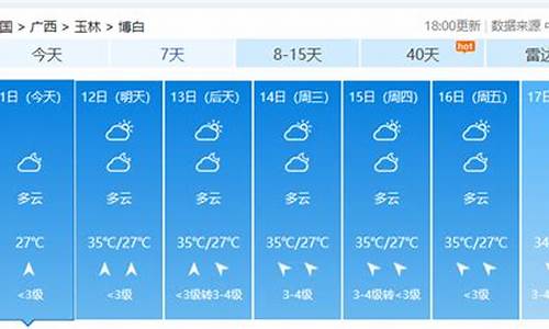 博白天气未来7天预报_博白天气未来7天预报查询