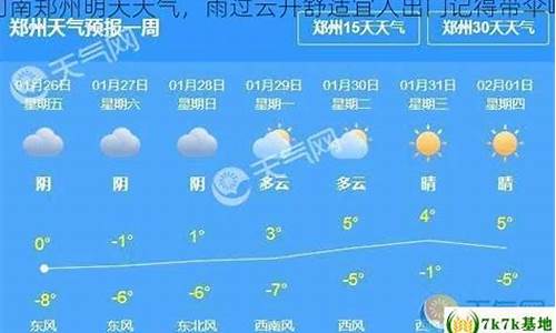 河南郑州明天天气多少度_明天天气郑州明天天气