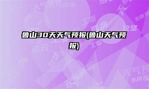 鲁山县天气预报40天查询_鲁山县天气预报